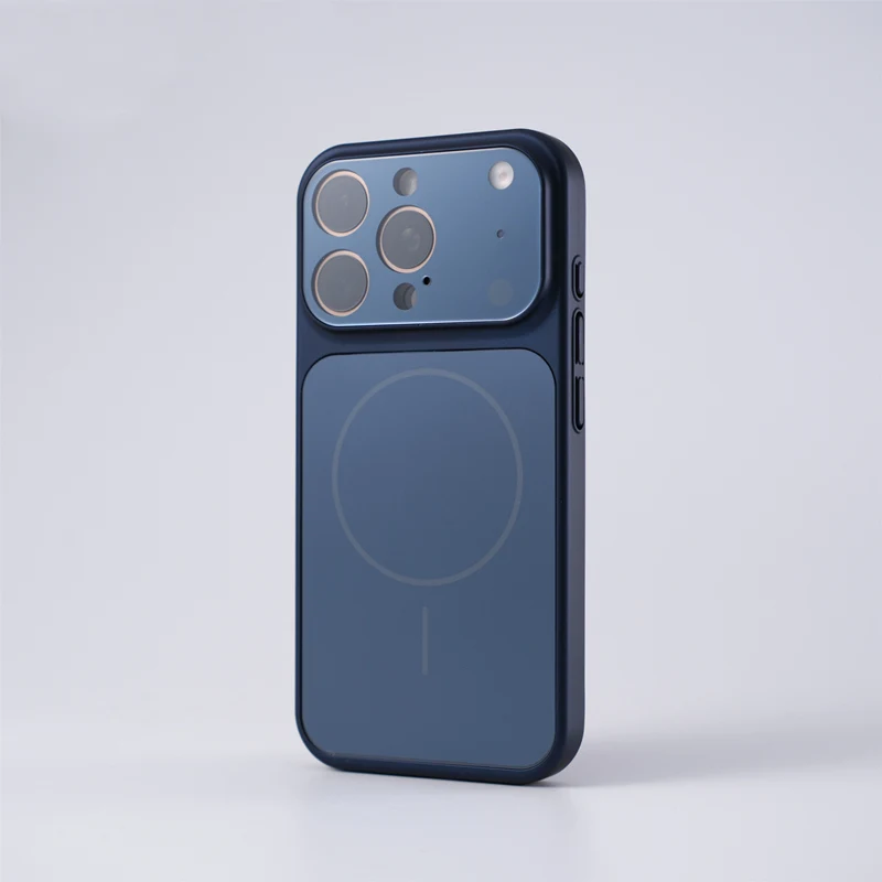 Frosted Camera Lens Protection Magnetic MagSafe Case For iPhone 17 17Pro Max 16 Pro 15 14 13 Matte Wireless Charging Armor Cover