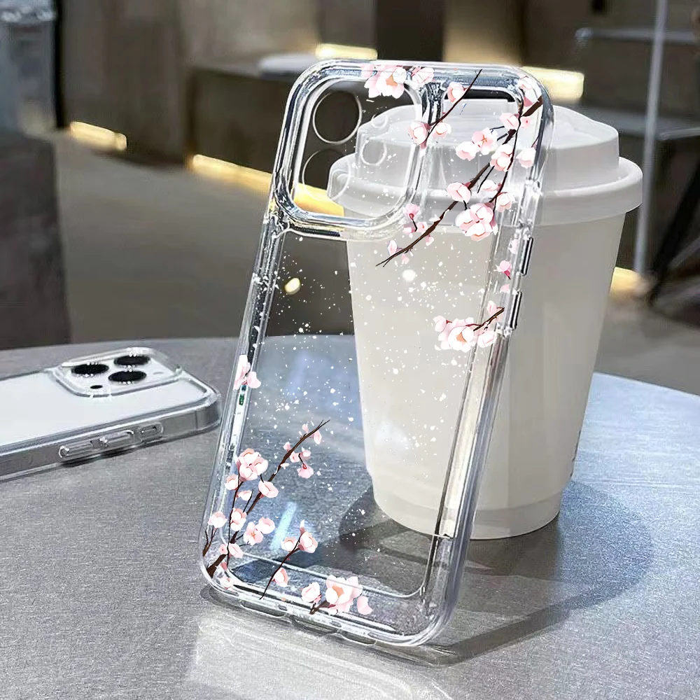 S4e1d4d2d25904494b55b6e4f4a91d061L.webp Cute Daisy Flowers Phone Case For iPhone 11 Case iPhone 17 Pro 13 14 12 15 16 Pro Max 7 8 Plus X XR XS SE Soft Transparent Cover