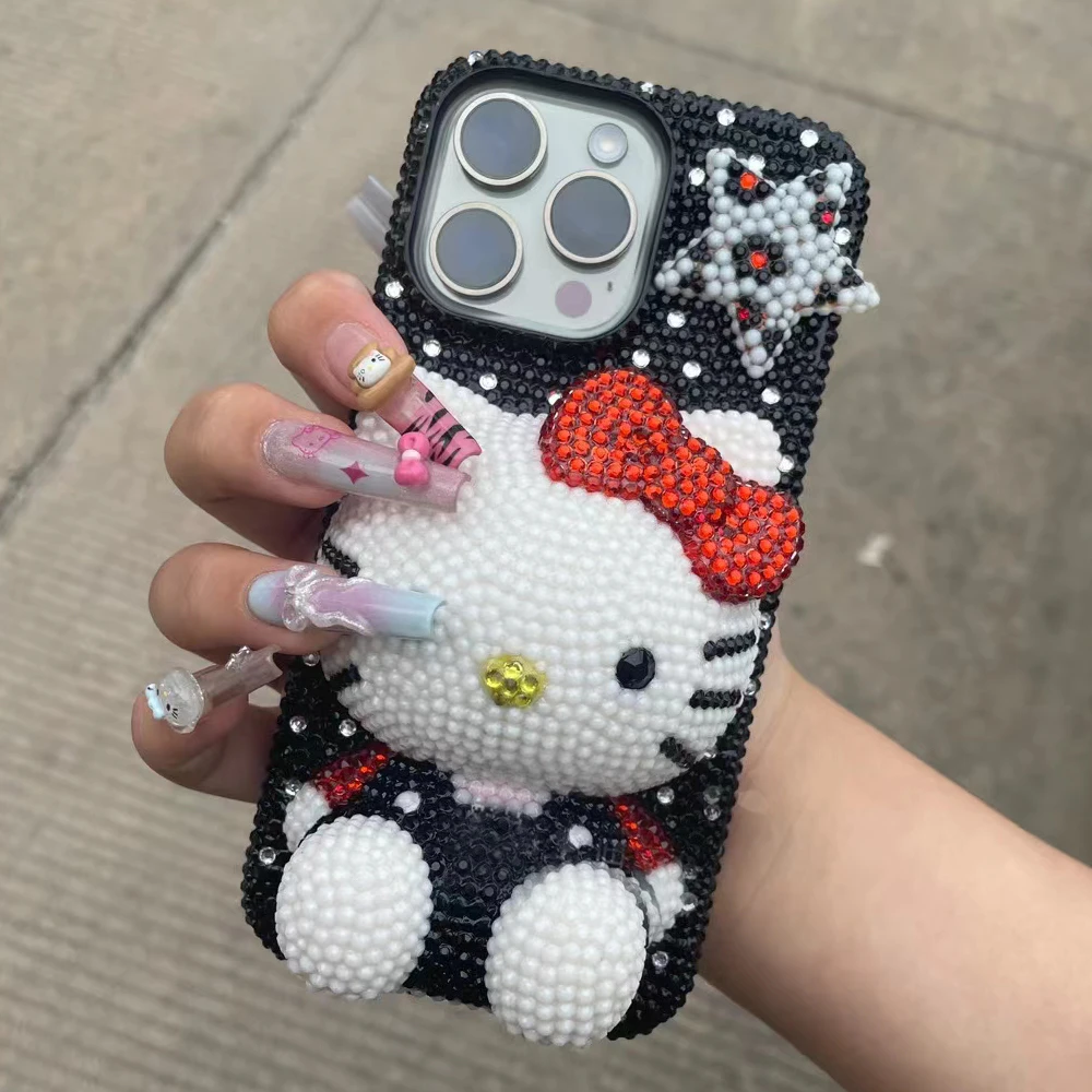 S4e253356f2cf4c20ae480e3485f415d9Y.webp Cute Kitty Cat Rhinestone Bling Crystal Phone Case Chain For iPhone 16 12 13 14 15Pro Max X Xs XR 7 8 Plus SE 2 3 10 Transparent Bu