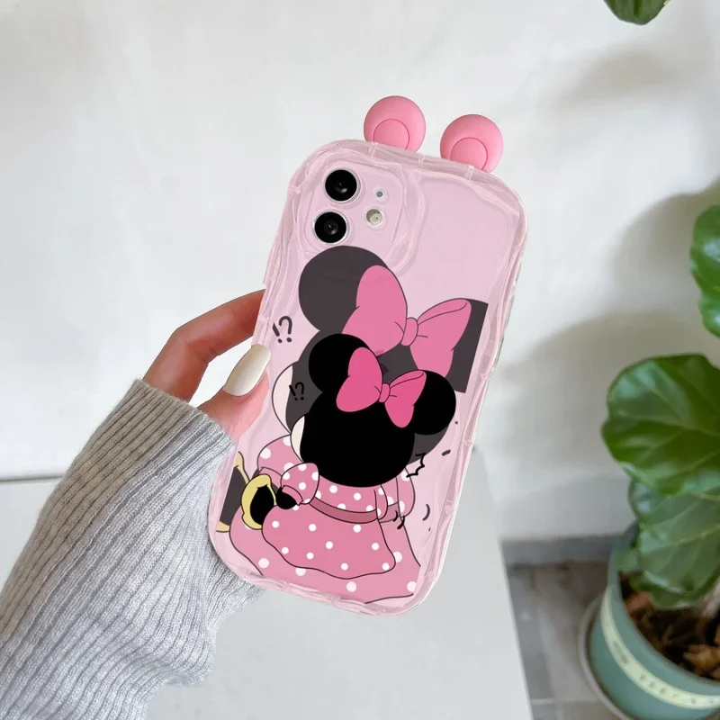 S4f438a72f2274870bd394381a5c6a9e3g.webp 3D Ears Miki Winni Mini Mouse Case For iPhone 11 15 14 16 Pro Max 12 13 Mini 6 7 8 Plus cover 3D Cute