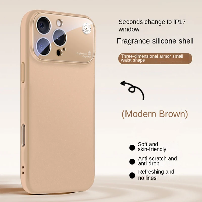 New Fragrance Liquid Silicone Phone Case For iPhone 16 15 14 13 12 11 Pro Max Plus Full Lens Protection Soft Shockproof Cover