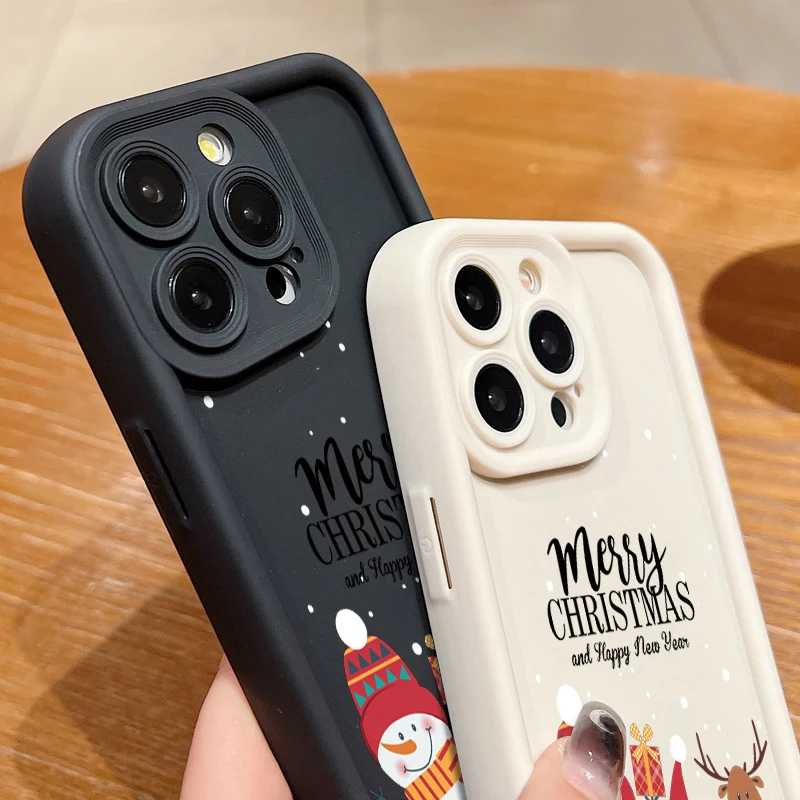 S50d7f26af1a04e249a03631ae2a365a5i.webp Christmas Pattern TPU Case For iPhone 17 Air 16e 16 Pro Max 15 14 Plus 13 12 11 17 Pro Max Shockproof Soft Silicone Phone Cover