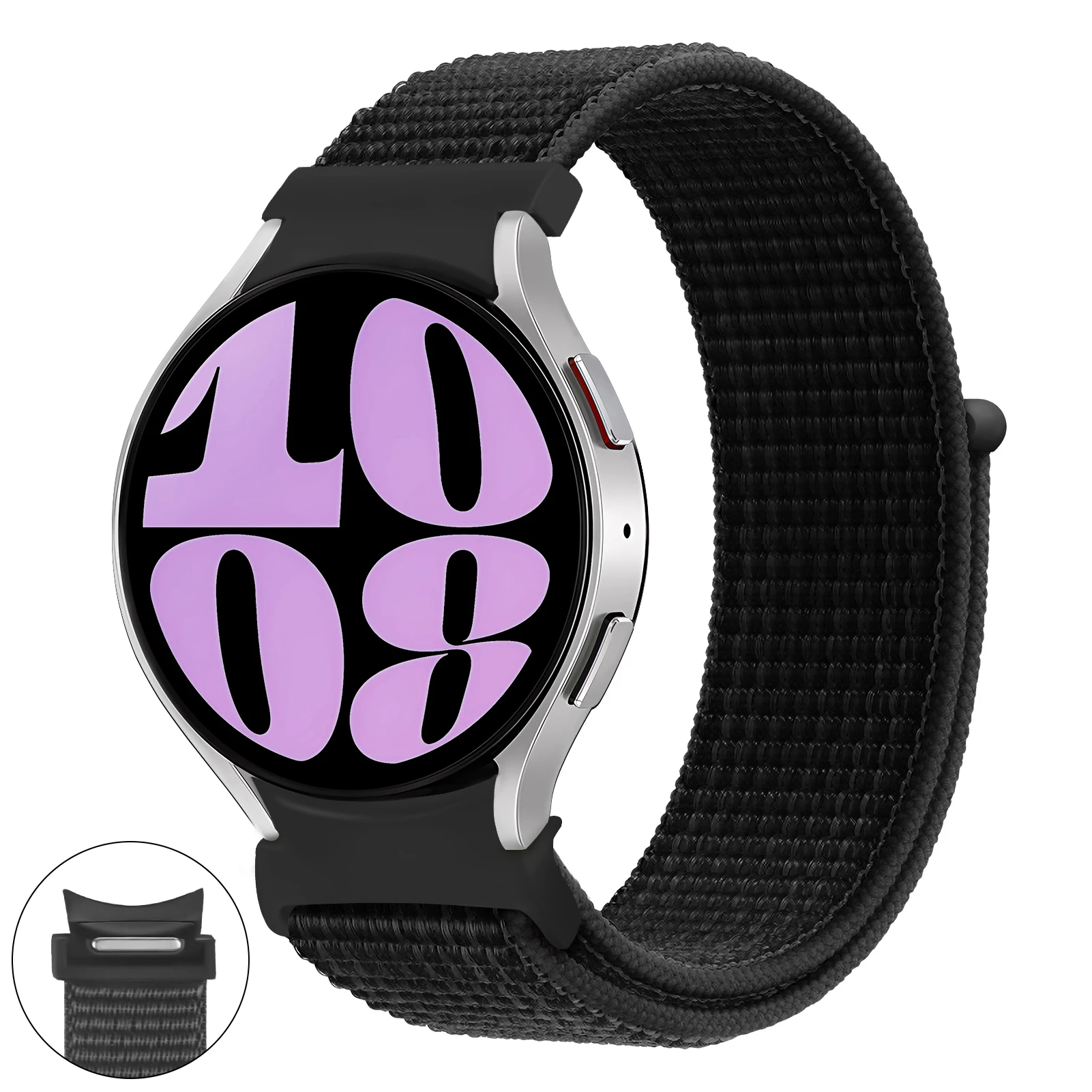 Nylon loop Band For Samsung Galaxy Watch 7 6 5 4 44mm 40mm 5 pro 45mm Sport 20mm bracelet Galaxy Watch6 Classic 47mm 43mm Strap