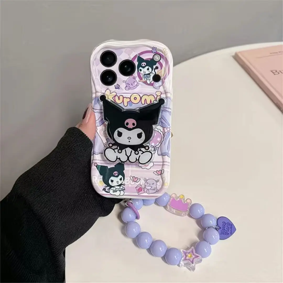 S53d4279d644c4a43acfd83b239587e7fZ-3.webp Y2K Pink Case for IPhone 17 Air 17 Pro 16 15 14 13 12 Pro Max Plus Mini 16e 3D Wave Kitty Bracket Griptok Silicone Cover