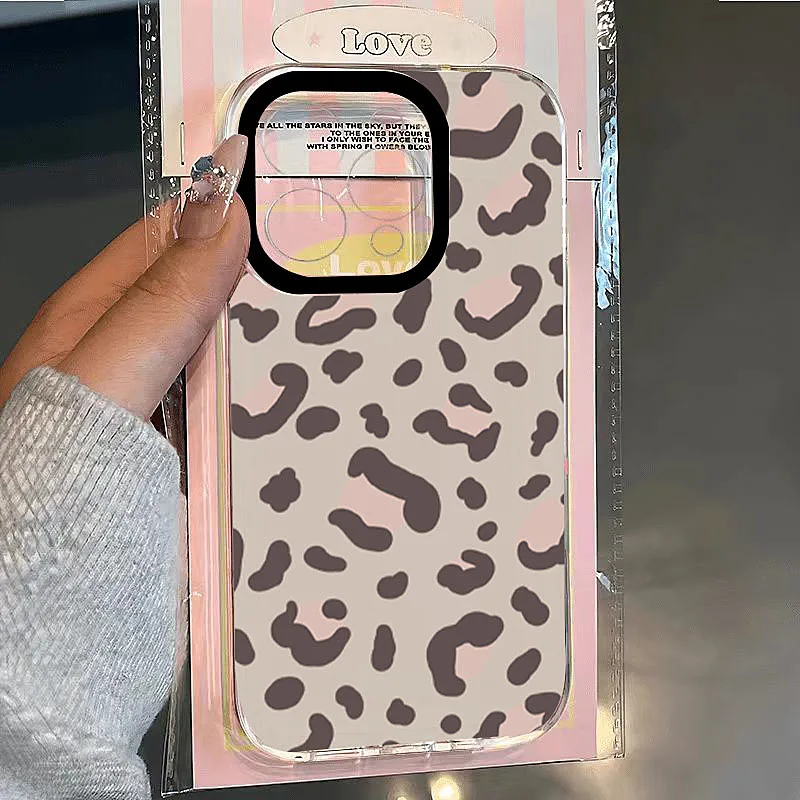 S5467348127b54644b68420ad6aaae1d0Z-2.webp Cute Butterfly Bow Leopard Prints TPU Phone Case For iPhone 17 16 15 14 Plus Pro Max 12 11 13 X XS XR 7 8 Plus 17Air Clear Cover