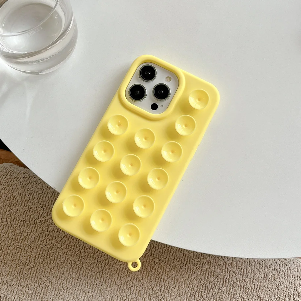 S54b624a8334f4830808ce255b4842f38p.webp 3D Suction Cup Silicone Phone Case For iPhone 16 Pro Case iPhone 13 15 17 11 12 14 Pro Max Anti Slip Wall Stand Back Cover Coque