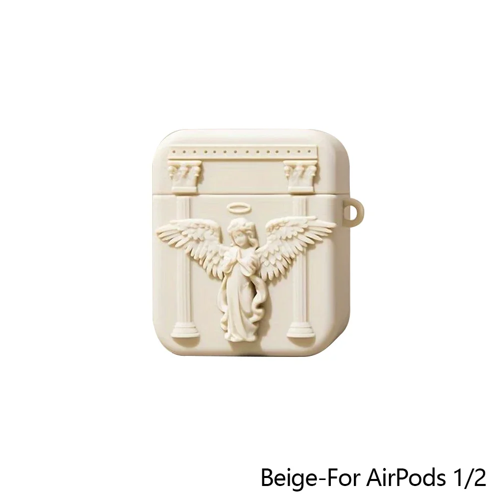 S55109f25ceaa436d8b77ef3594c68195F.webp Cute 3D Prayer Angel Silicone Earphone Case For Airpods 3 2 1 Wireless Charging Protective Shell Soft Cover For Airpods Pro 1 2