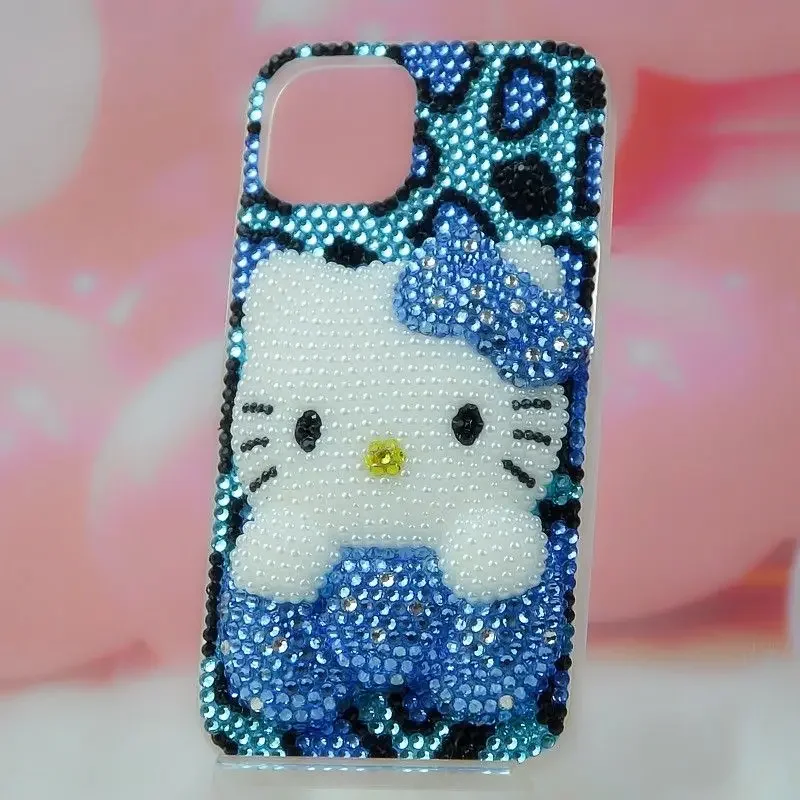 S5637c8ca069d49708695937aa260a060s-4.webp Cute Kitty Cat Rhinestone Bling Crystal Phone Case Chain For iPhone 16 12 13 14 15Pro Max X Xs XR 7 8 Plus SE 2 3 10 Transparent Bu