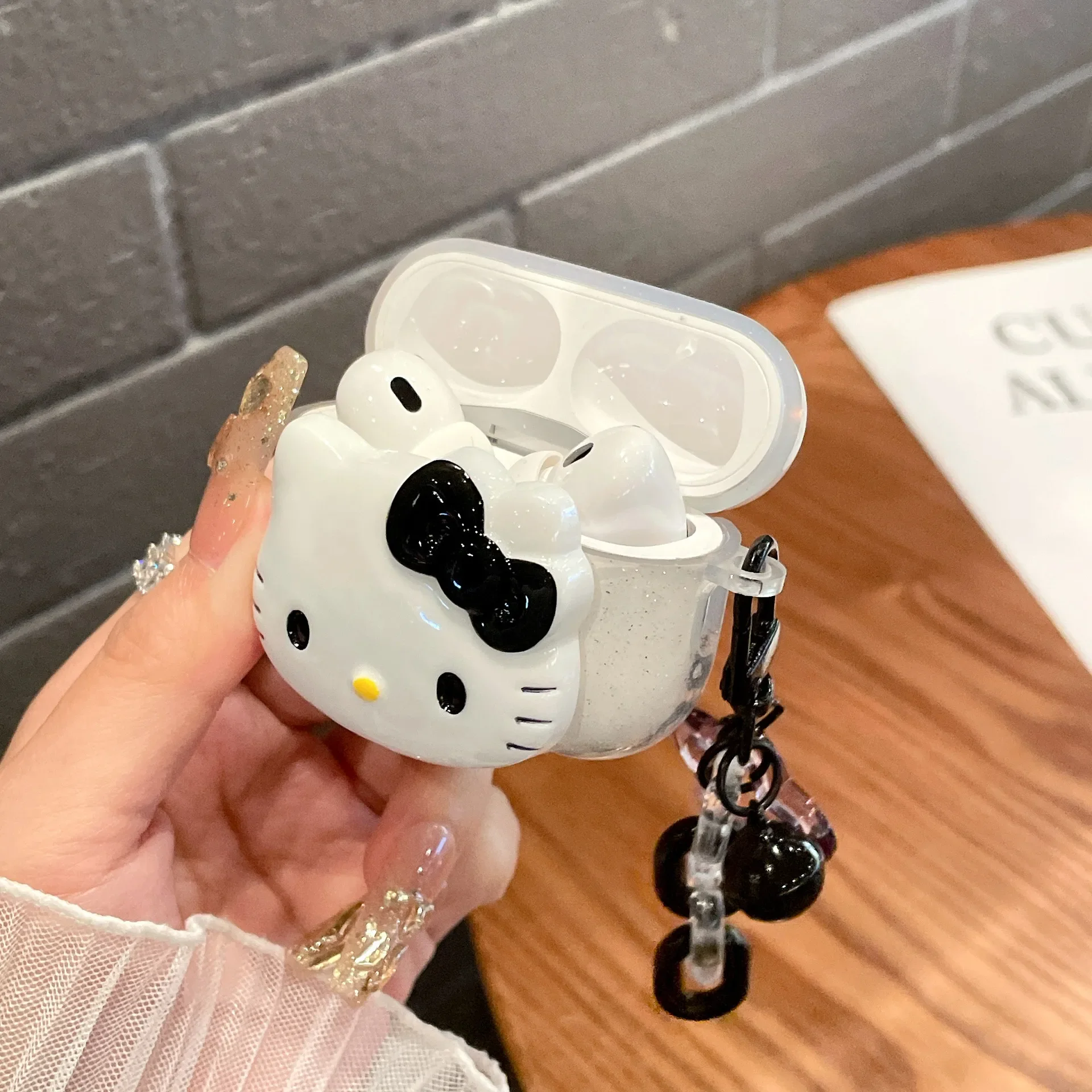 S57a948c2ff9a4a6187fc15bb2ceac085S.webp Cute Pink Black KT Cat Cover for AirPods 4 Cartoon Earphone Case for Airpods Pro2 Pro 3 2 1 Protective Cover with Keychain