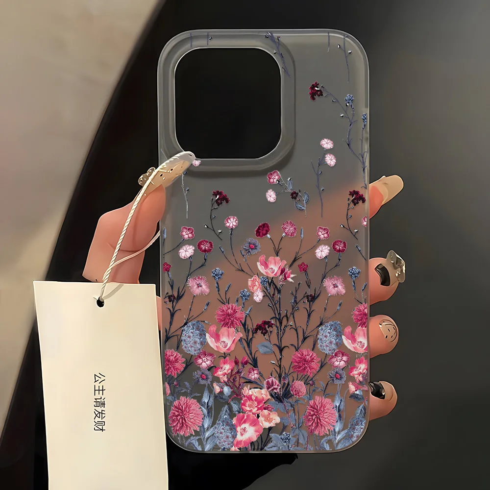 S57c307d7d73b4465955fa2a898db9626v.webp INS Flower Soft Phone Case for iPhone 16 Pro Max Case iPhone 17 15 13 14 12 11 Pro 12 Mini Plus Silicone Shockproof Back Cover