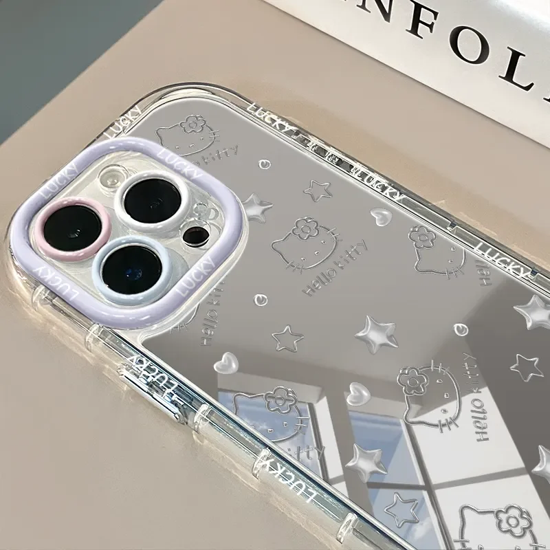 S58d0f5b492fd4bdbb8340d3835a10d7bU.webp Full Screen Cute Kitty Cartoon Cat Line Star Mirror Phone Case For iPhone 16 15 14 13 12 11 Pro Max XR XS MAX 7 8 PLUS Y2K Pink Girl Cover
