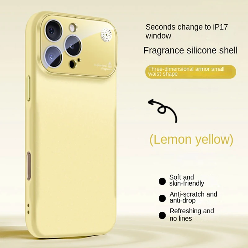 New Fragrance Liquid Silicone Phone Case For iPhone 16 15 14 13 12 11 Pro Max Plus Full Lens Protection Soft Shockproof Cover