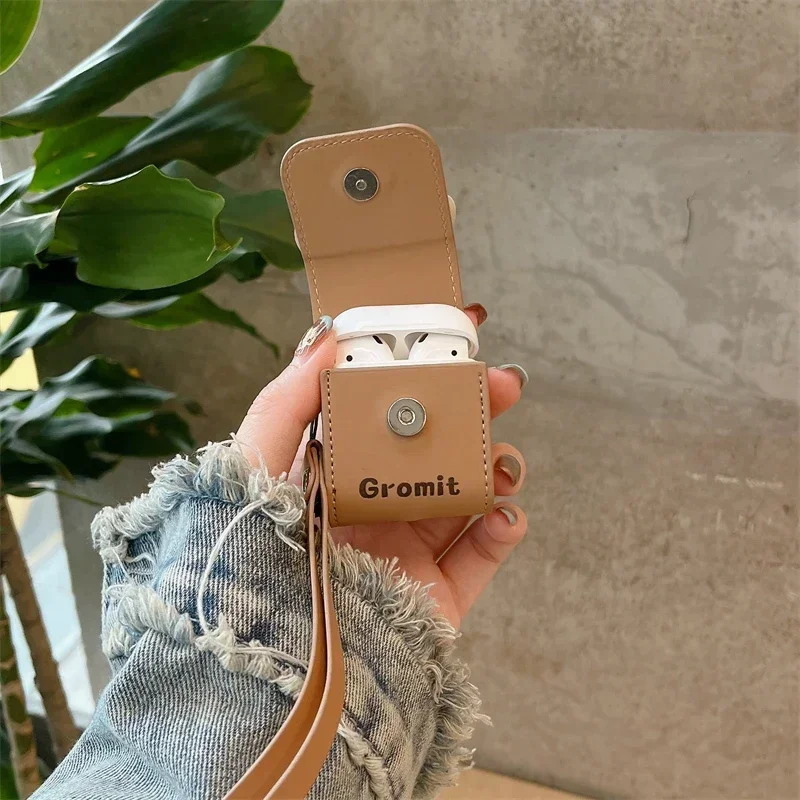 S5a5c64cdbbdd4d51bf90d387c6880d9eY.webp Anime3D Pilot Dog Cartoon Soft Leather Earphone Case For Airpods 3 Pro With Hand Strap Protective Cover For Airpods 1 2