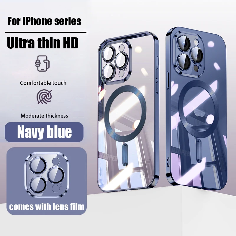 S5a8f0296492140d5b277e4d0b91df4344.webp Official New Desert Gold Phone Case for iPhone 16 15 14 13 12 11 Pro Max 16 Plus Plating Magnetic Soft TPU Clear Lens Film Cover