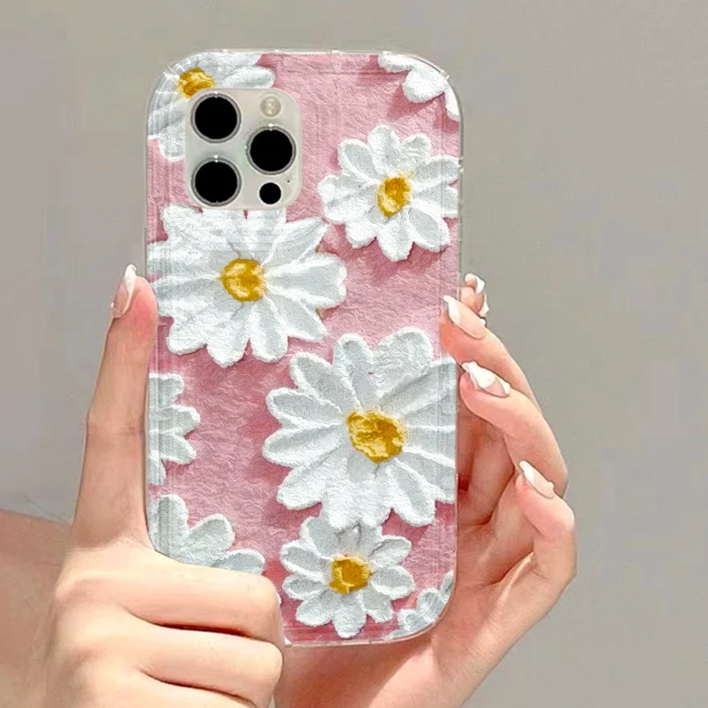 S5afd690f86f2443bbbe32e68ad58ad903.webp Flower Phone Cases For iPhone 17 Case iPhone 16 Pro Max 17 Air 15 11 14 13 12 Promax 16 15 Plus Clear Carcasa Soft Silicon Cover