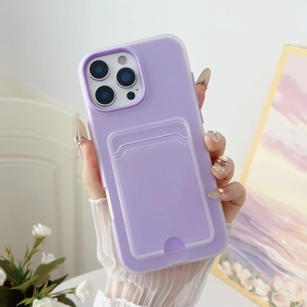 S5b08b2c3e5294545b8c126721af2335bZ.webp Candy Color Wallet with Card Slot Holder Protective Case For iPhone 17 Air 16e 16 Pro Max 15 14 Plus 13 12 11 Shockproof Cover