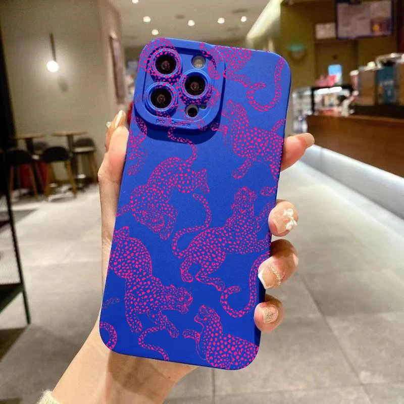S5e9921610b4b48509b4c3edb7ae0674aX-4.webp Pink Leopard Print Pattern Phone Case For iPhone 17 16 15 Pro Max 14 13 12 11 XS XR 7 8 Plus 16E Shockproof Soft Silicone Cover