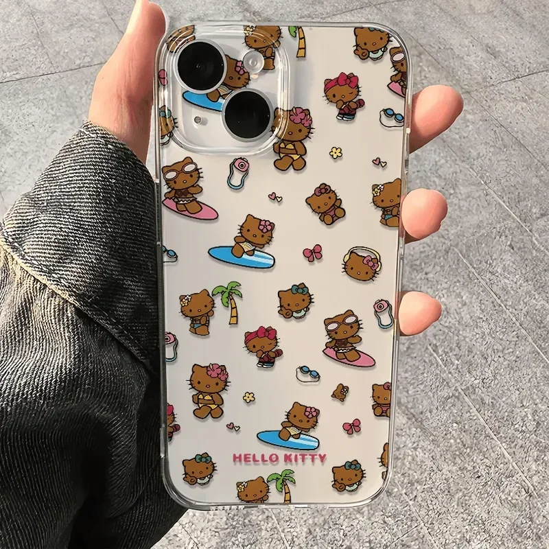S5ff6a75a2303434f8cd0deb289e6aa57g.webp Lovely Kitty Surfing Black Skin Bow Phone Case For iPhone 16 Pro Max 15 14 13 12 11 Xr Xs Max 7 8 PLUS MINI Y2K Sheel Case