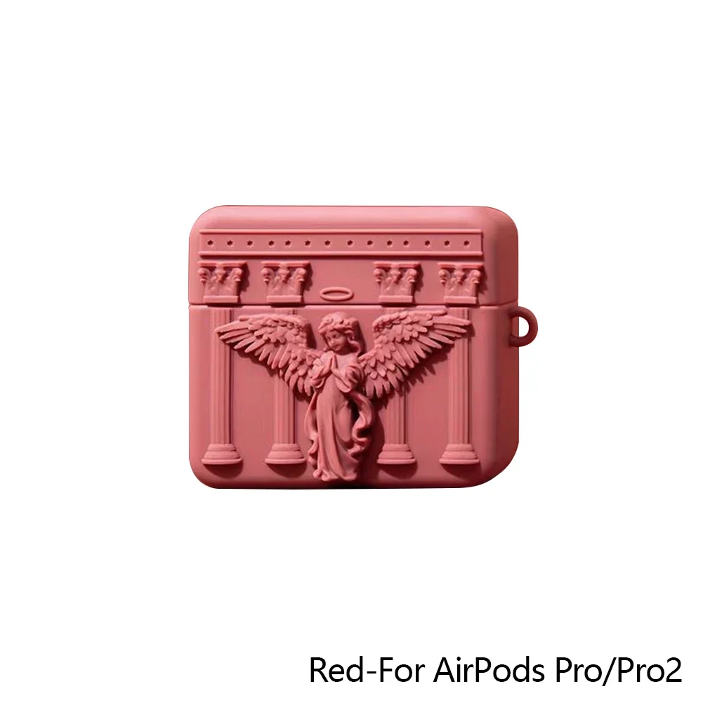 S605e3f9f94fd4ee6af193cea0e4f34c17.webp Cute 3D Prayer Angel Silicone Earphone Case For Airpods 3 2 1 Wireless Charging Protective Shell Soft Cover For Airpods Pro 1 2