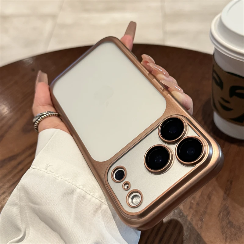 S61ffdba610a942af92a99e879161b8e0z.webp Luxury New Ultrathin UV Plating Matte Anti Slip 17 Pro Max Phone Case for iPhone 17 Lens Film Protect Translucent Hard PC Cover