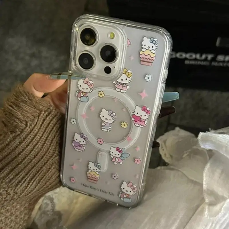 S62df04e631bd4a738d8ad71fdb5f70a9P.webp Magnetic Holder Magsafe Wireless Charge Kitty Cat Phone Case For iPhone 17 Pro Max 16 12 15 14 13 Pro Max 17 Air Plus Case
