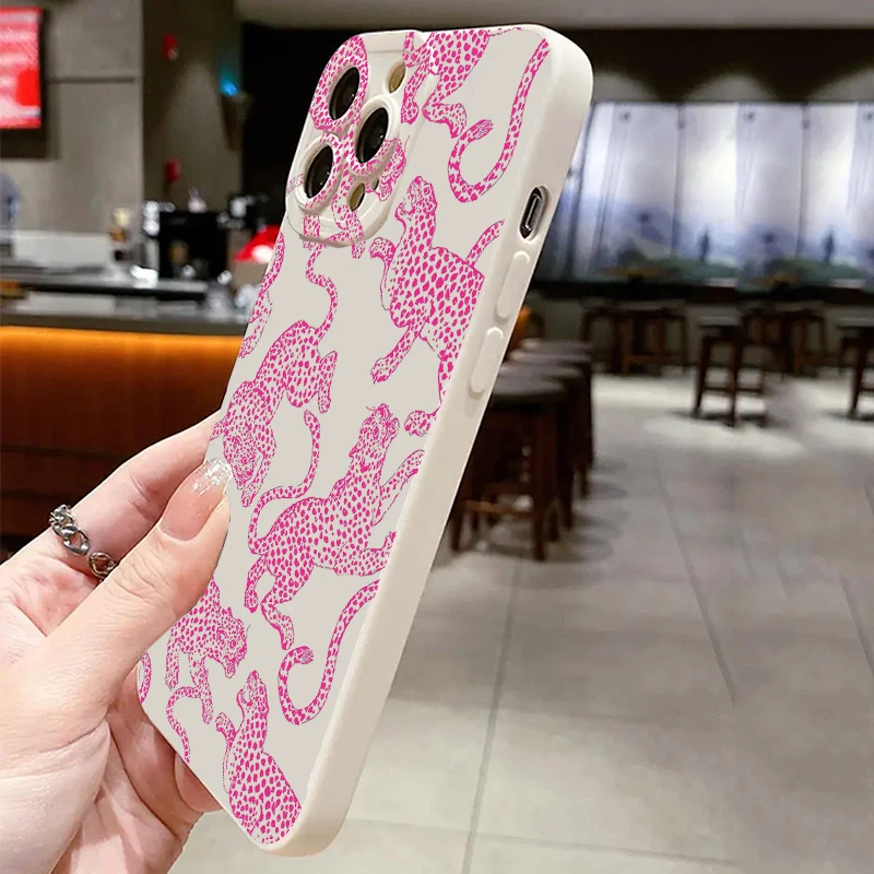 S638e08b9e86d41f9ba40ba8b6eef538eh-2.webp Pink Leopard Print Pattern Phone Case For iPhone 17 16 15 Pro Max 14 13 12 11 XS XR 7 8 Plus 16E Shockproof Soft Silicone Cover
