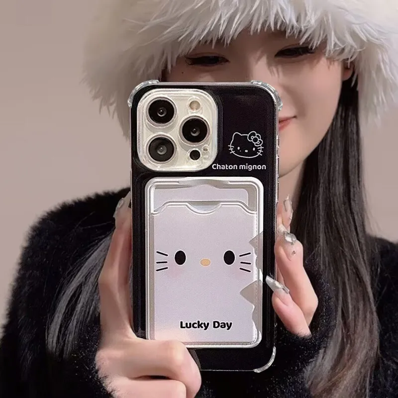 S63903a91dd6942dc899d0d73964274bd8.webp Cute Kitty Cartoon Cat Case For iPhone 17 Air 16 15 14 13 12 11 Pro Max 14 15 16 Plus 12 13 Mini Photo Card Wallet Soft Clear Cover