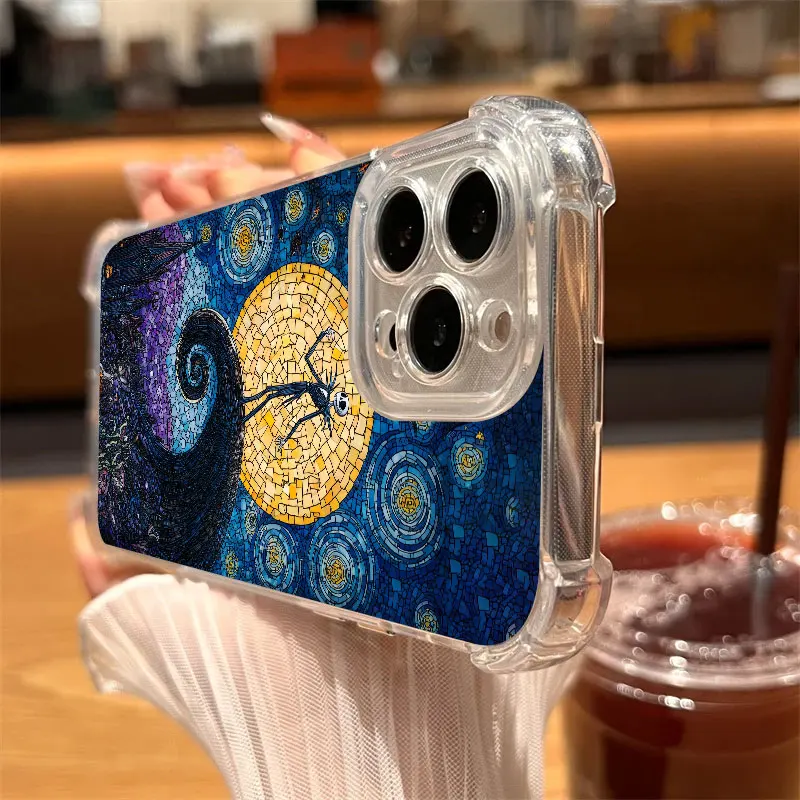 S63e428dabc654035acb93c24066147f1s.webp Halloween Jack Sally Skellington Phone Case Clear For iPhone 17 16 14 15 11 12 13 Pro Max 16E 15 16 Plus 17 Air Shockproof Cover