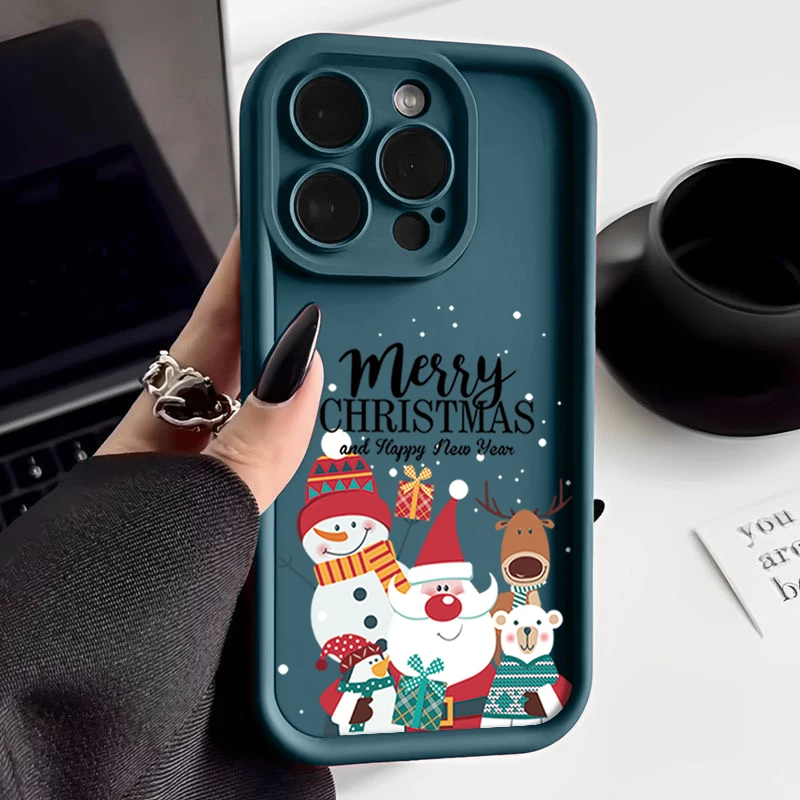 S640e1c18ddf74e99890246d75e6aa93a0.webp Christmas Pattern TPU Case For iPhone 17 Air 16e 16 Pro Max 15 14 Plus 13 12 11 17 Pro Max Shockproof Soft Silicone Phone Cover