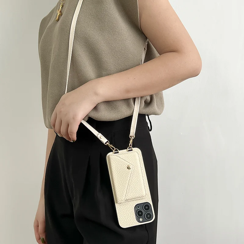 S6595a8f6b8d847479a3598299e551447x-2.webp Luxury Crossbody strap lanyard wallet leather case iPhone 16 17 16 Pro 15 pro 17pro max 14 13 12 11 card holder phone cover