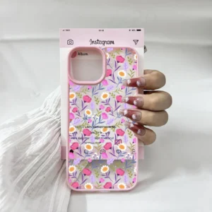 Tulip Daisy Flower Phone Case For iPhone 16 15 14 13 12 11 17 Pro Max 7 8 Plus Leaf Candy Color Clear Hard Cover Fundas