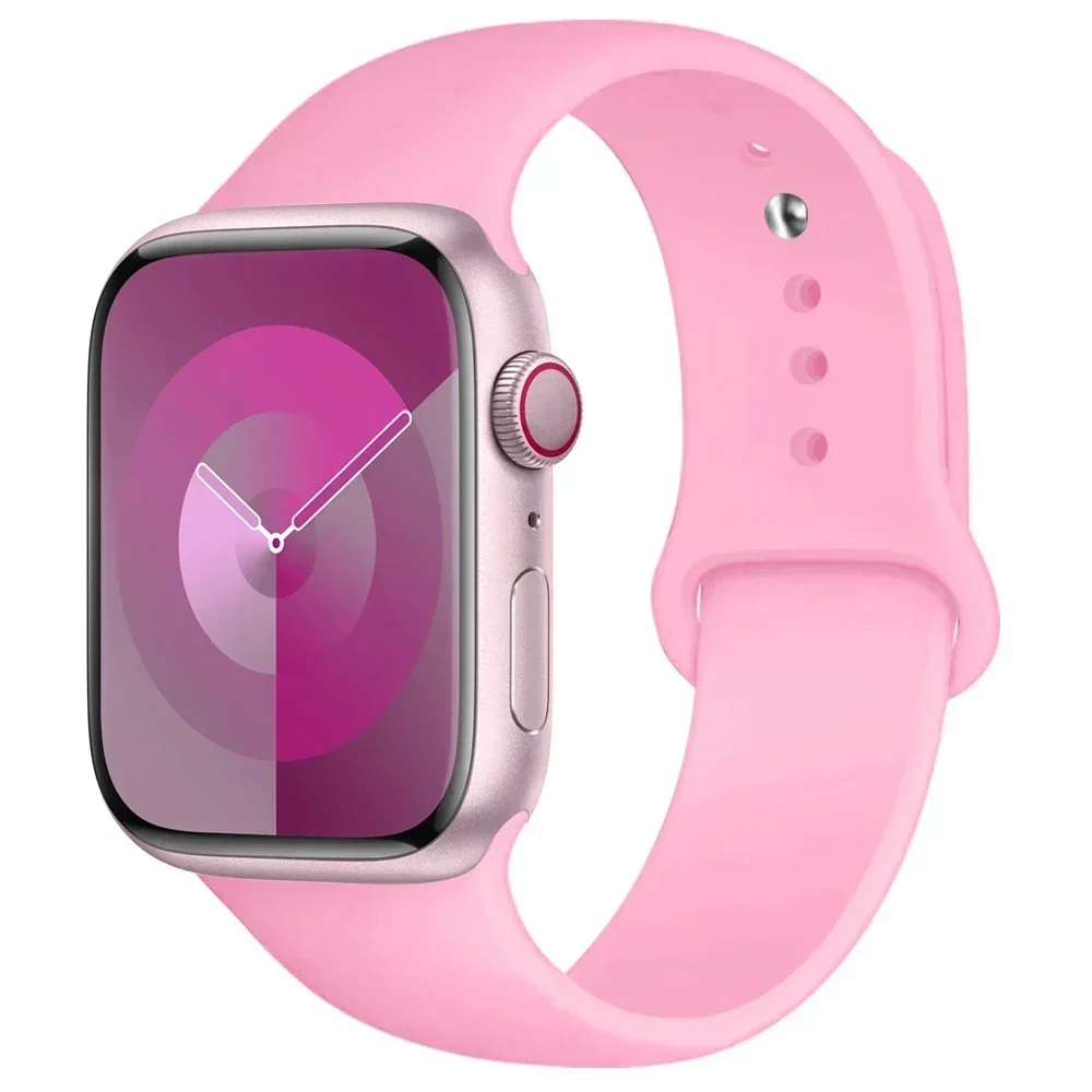 S66f6d710a545481ea59f0bdbb44fc953v-1.webp Silicone Band For Apple Watch strap 44mm 45mm 40mm 41mm 42-46mm sport bracelet iwatch series 8 7 6 5 4 9 10 11 SE-Ultra 2/3 49mm