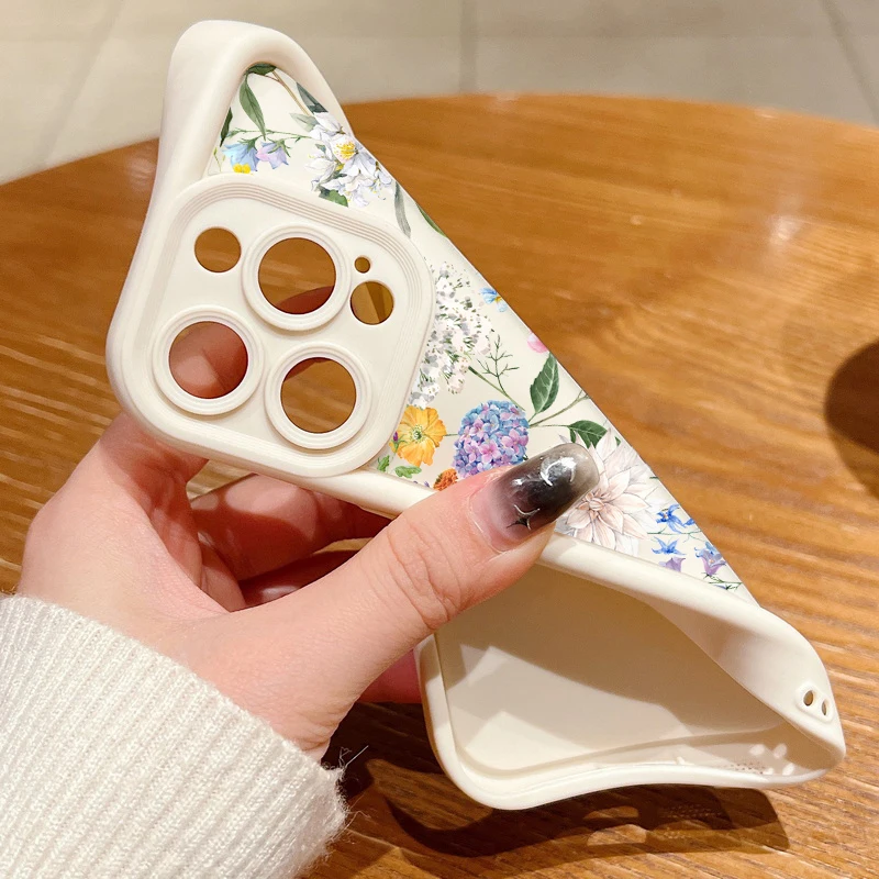 S6713757933fe452dad69000a0752c4faS-1.webp Hydrangea Flower Soft TPU Case For iPhone 17 Air 16e 16 15 14 Pro Max 13 12 11 Pro Max XR X XS Shockproof Silicone Phone Cover