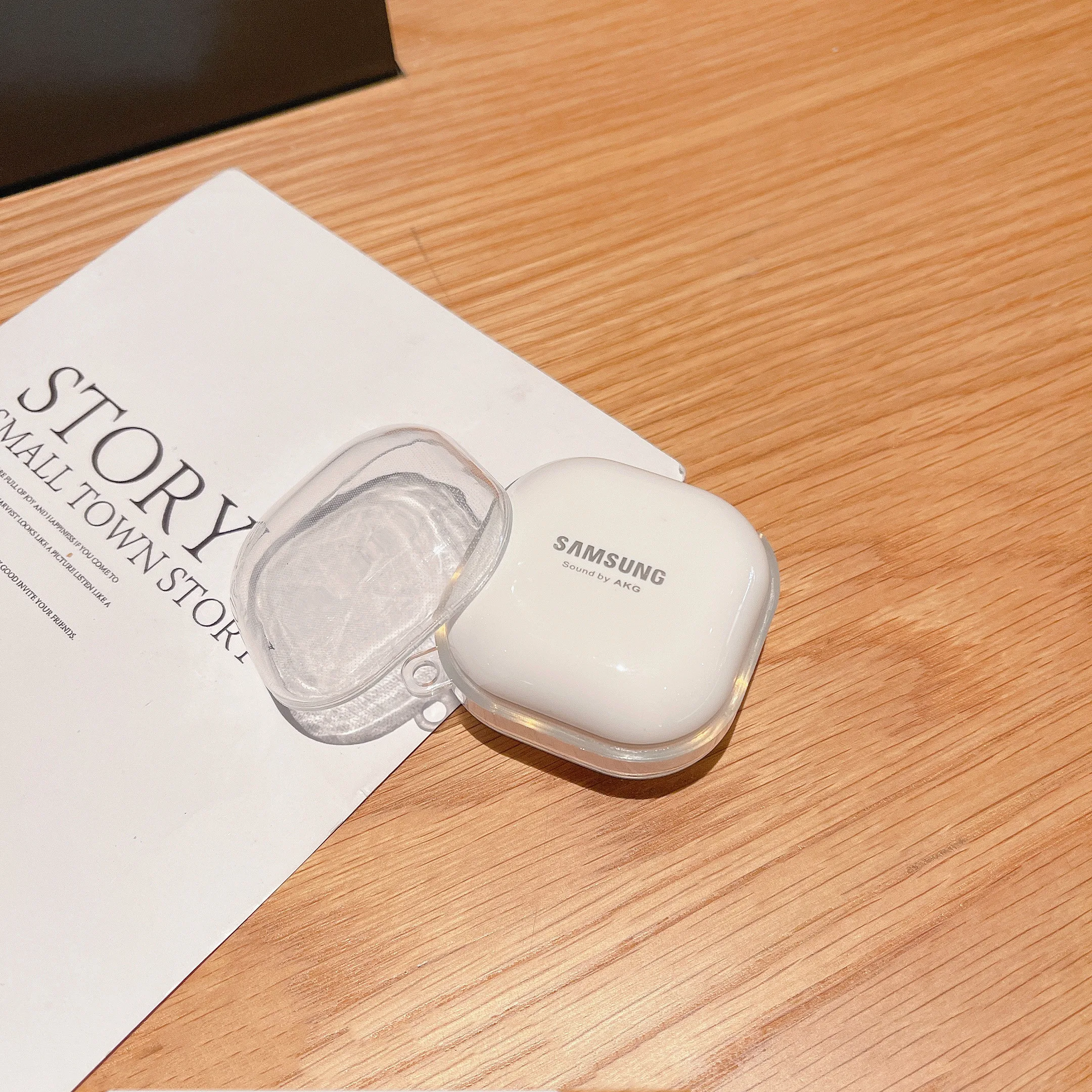 S6917632e29c44a0d8db822e85e9b85b34.webp For Samsung Galaxy Buds Live 2 Pro 2 FE Case Simple and transparent TPU Earphone Case Accessories Cover