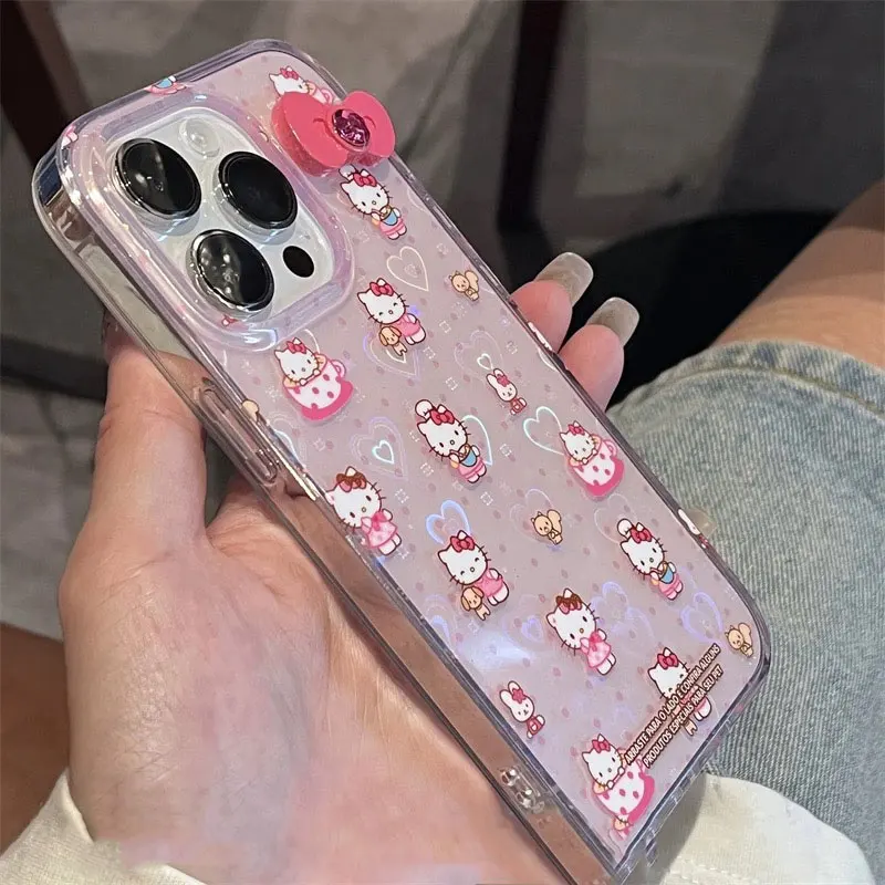 S694ebb903dd7490ca51934c5994ff255F.webp Lovely Kitty Kawaii 3D Bow Phone Case For iPhone 14 12 13 11 15 16 Pro Max XR XS XSMAX 7 8 Plus Mini Y2K Pink Girl Cover