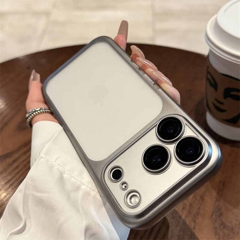 S698baba8e17342879c2f99908fd3f913c.webp Luxury New Ultrathin UV Plating Matte Anti Slip 17 Pro Max Phone Case for iPhone 17 Lens Film Protect Translucent Hard PC Cover
