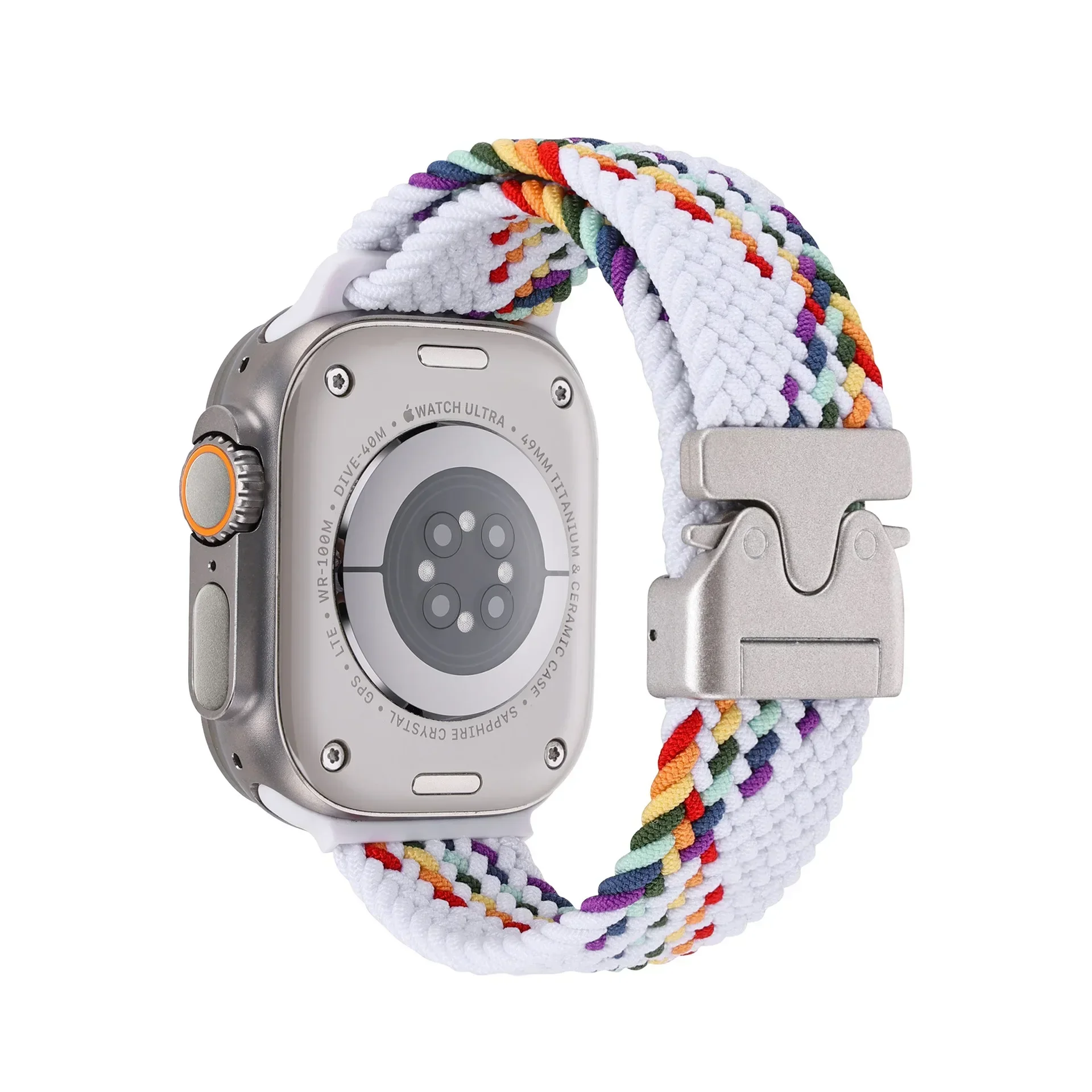 Braided Strap For Apple Watch Band 44mm 40mm 45mm 49mm 41mm 46mm 42mm Bracelet iWatch Series Ultra2 10 9 SE 8 7 65 Magnetic Band
