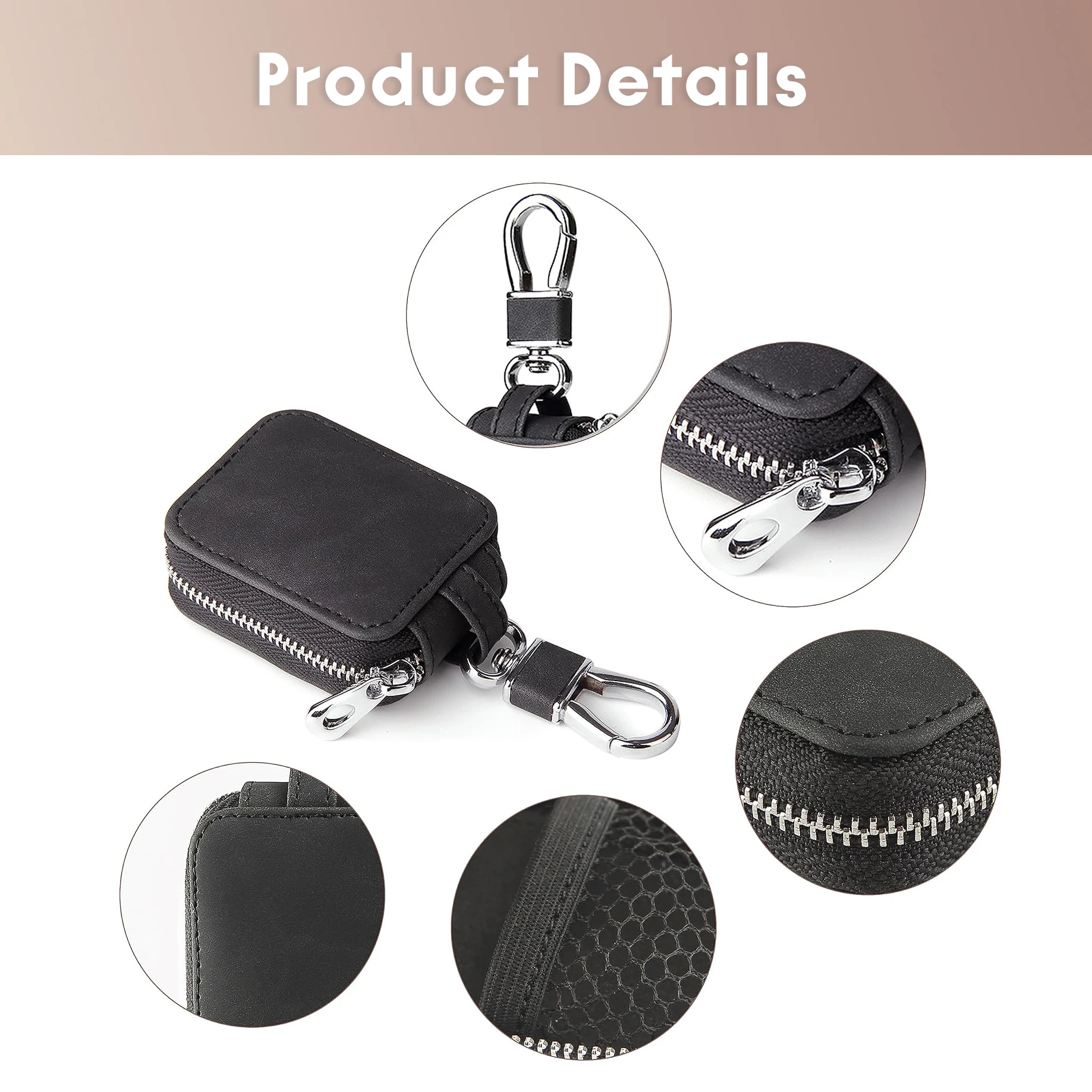 Universal Leather Case for Airpods 1/2/3/Pro Dustproof Waterproof Dropproof Anti-Scratch Travel Wireless Earbuds Bag