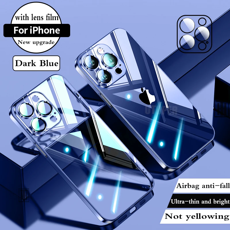 S6ad99784e93e440db3381e5582e27113y.webp Luxury High Quality Upgrade Plating TPU Soft Case for iPhone 17 Air 16 15 14 13 12 11 Pro Max Plus Clear Lens Film Protect Cover
