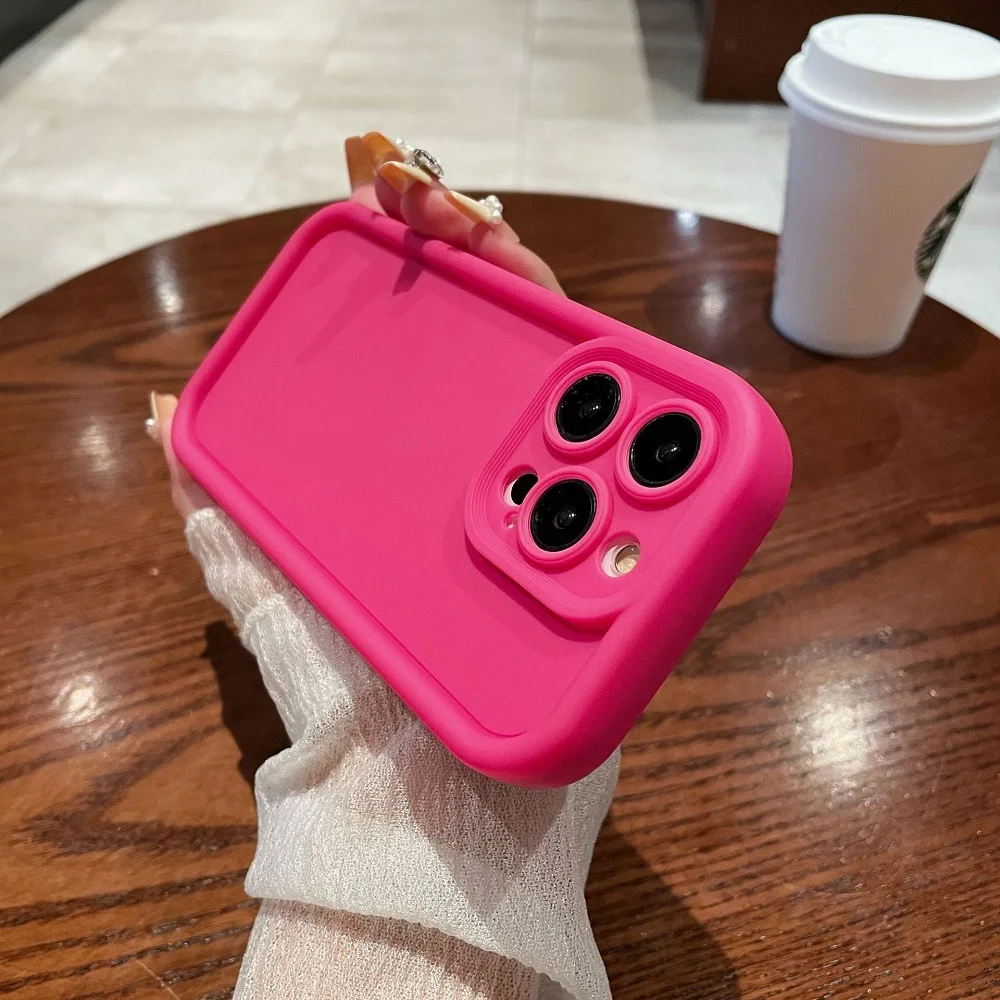S6b888841fe2a457bb74031761f2a6022j-2.webp Soft Solid Color Shockproof Phone Case For iPhone 16 15 14 13 12 11 Pro Max XS X XR 8 7 Plus SE 2022 Plain Silicone Bumper Cover