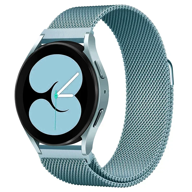S6bbd3d4bd1334298ba4605e63bd9c347J.webp 22mm 20mm Strap For Samsung Galaxy Watch 3 4 5 6 7 44mm/40mm Milanese Loop Bracelet Galaxy Watch 4/6Classic 47mm 46mm Metal Band