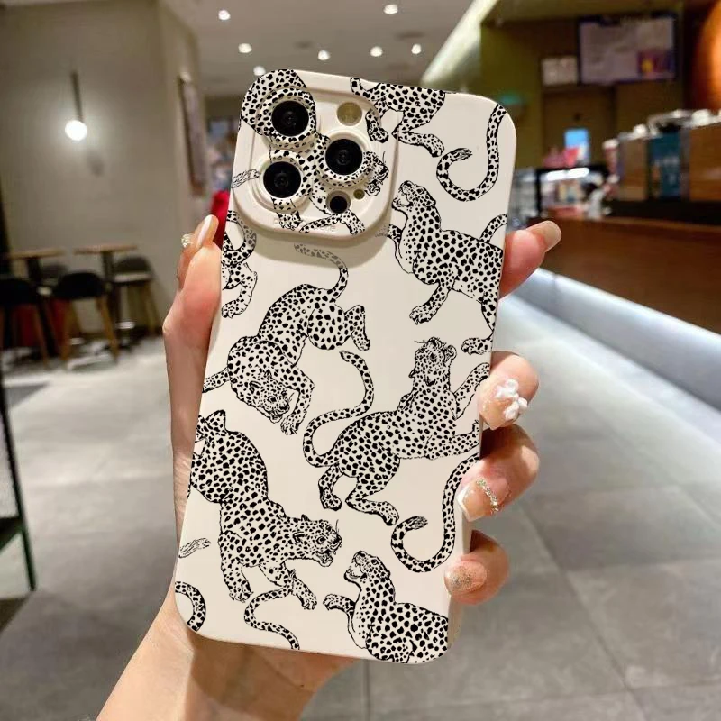 S6bdd7d45bead4ad6b5c146dab4c683f9k-4.webp Pink Leopard Print Pattern Phone Case For iPhone 17 16 15 Pro Max 14 13 12 11 XS XR 7 8 Plus 16E Shockproof Soft Silicone Cover