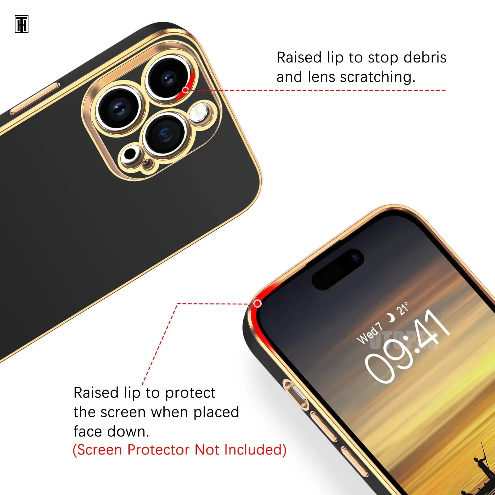 S6d9c3c5c7bbc40c5b590454149a4cd70I-3.webp Luxury Solid Color Silicone Soft Case iPhone 16 15 14 11 12 13 Pro Max Mini 16 Plus Plating Glossy Shockproof Protect Cover