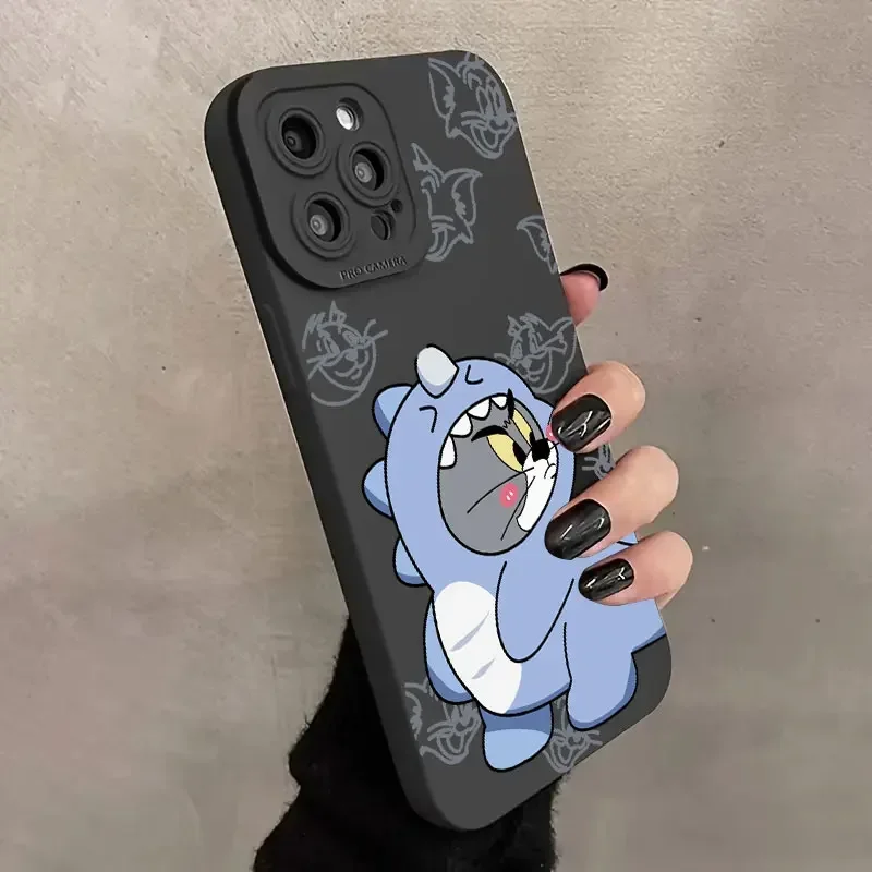 S6e6e24458f80482aa15c28d183a3f806F-1.webp Cartoon Tom and Jerry Couple Phone Case For iPhone 16 11 12 13 14 15 Pro Max Mini Plus XS X XR Max 7 8 SE Shockproof Back Cover