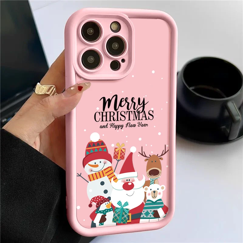 S6f8c26a98cc849adadb1fc4ccc9c0146X.webp Christmas Pattern TPU Case For iPhone 17 Air 16e 16 Pro Max 15 14 Plus 13 12 11 17 Pro Max Shockproof Soft Silicone Phone Cover
