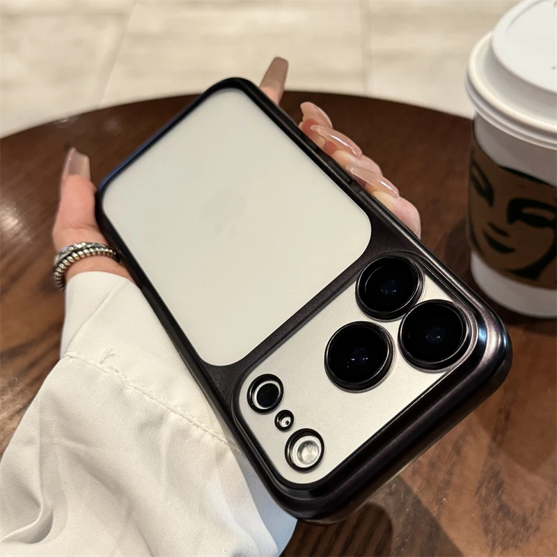 S6feae77047074edd90fa3a134d38b90aE.webp Luxury New Ultrathin UV Plating Matte Anti Slip 17 Pro Max Phone Case for iPhone 17 Lens Film Protect Translucent Hard PC Cover