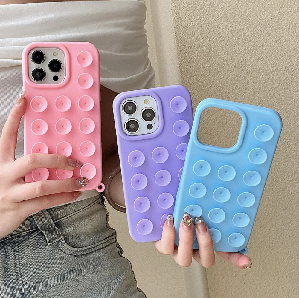 S70d7f08f40d34d3b9be1c010d595c24cg.webp 3D Suction Cup Silicone Phone Case For iPhone 16 Pro Case iPhone 13 15 17 11 12 14 Pro Max Anti Slip Wall Stand Back Cover Coque