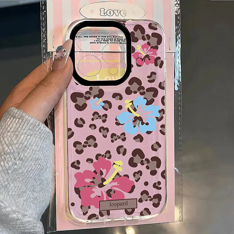 S71293db53ed448748faa43b240c0d4d7A-2.webp Cute Butterfly Bow Leopard Prints TPU Phone Case For iPhone 17 16 15 14 Plus Pro Max 12 11 13 X XS XR 7 8 Plus 17Air Clear Cover