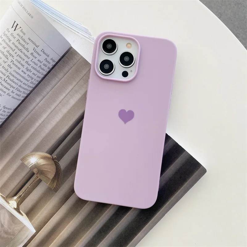 S722a35fc7f9f4fcfba5e021450e11eb4K-1.webp Simple Candy Colors Love Heart Phone Case For iPhone 17 Air 16e 15 11 12 13 mini 14 Pro Max Plus Silicone Soft Shockproof Cover