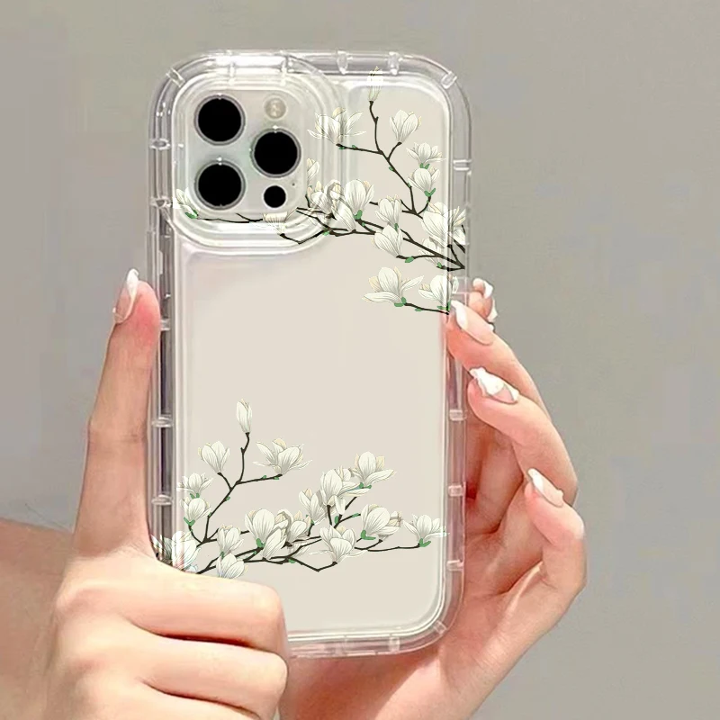 S72a0328503034740a028f9a8d8aa4ec90.webp Flower Phone Cases For iPhone 17 Case iPhone 16 Pro Max 17 Air 15 11 14 13 12 Promax 16 15 Plus Clear Carcasa Soft Silicon Cover
